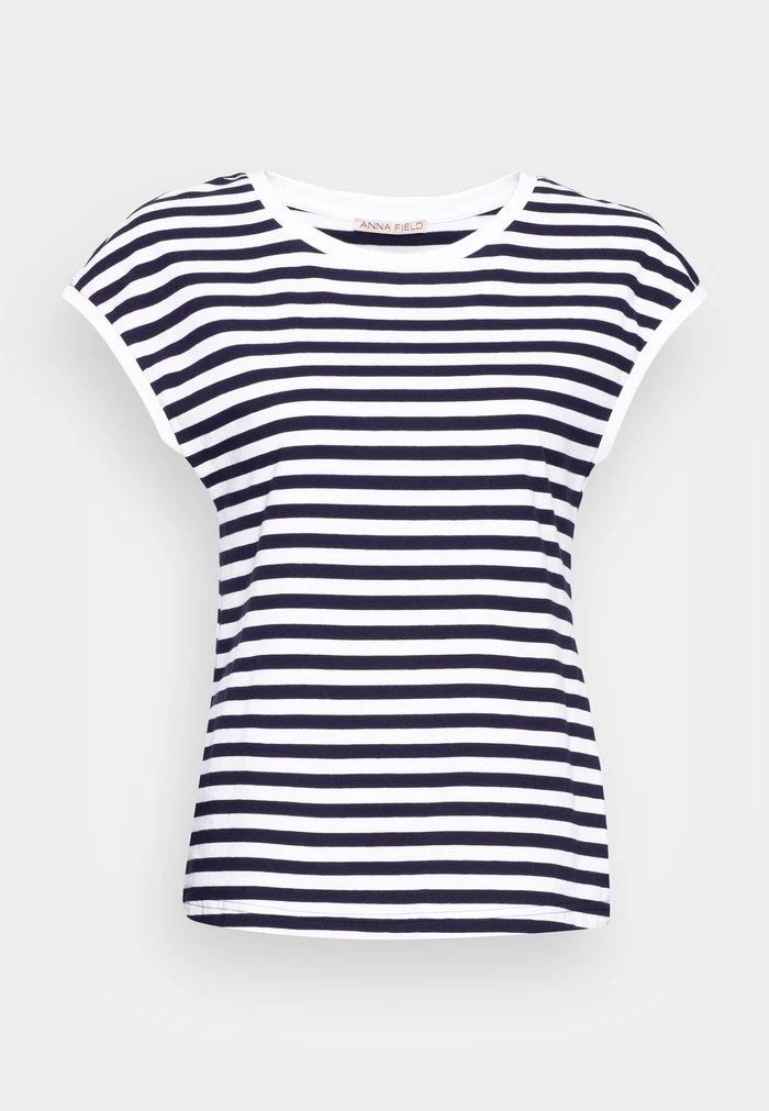 T-Shirt ANNA FIELD Anna Field Print T-shirt Bleu Marine Femme | QIG-9689049